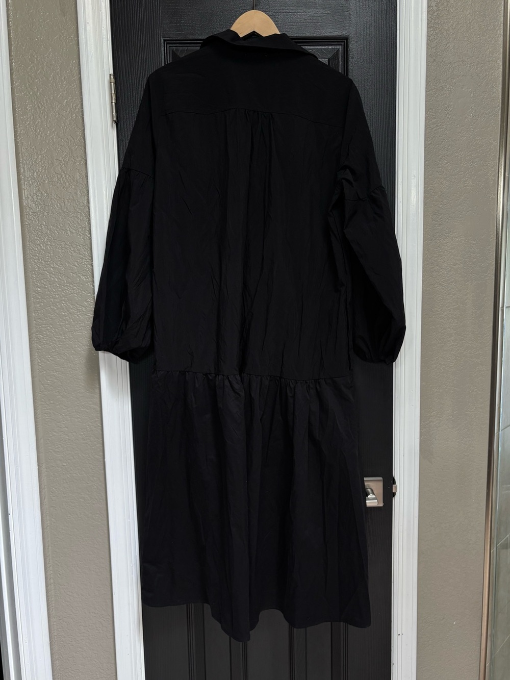 Maeve Black Long Sleeve Button Shirt Dress - Picture 8 of 13